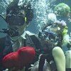 Белый гидрокостюм с вуалью: итальянская свадьба под водой
