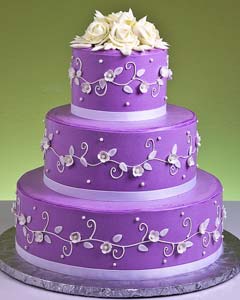Wedding Cakes Purple And White.jpg